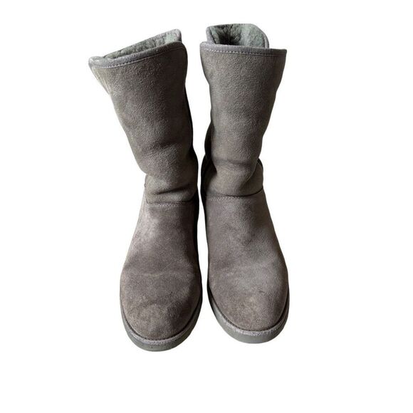UGG Winter Gray Boots Suede size 10 Pull On - Picture 2 of 6